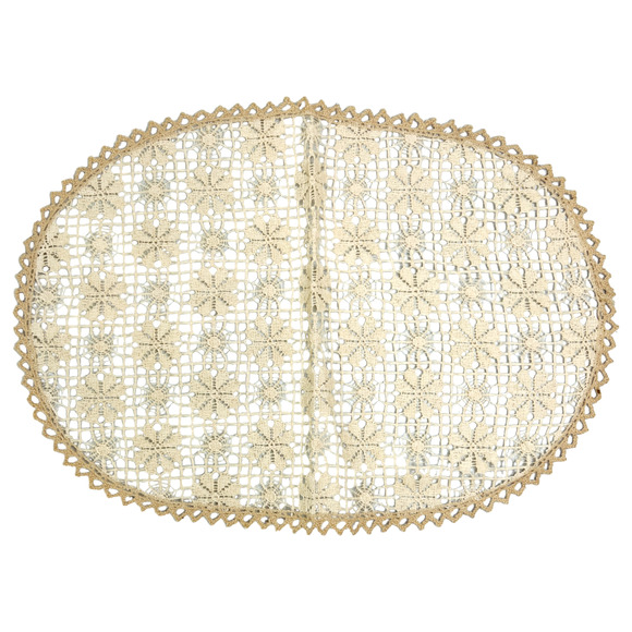 Lot of 4 Vintage Doilies Mats Handmade Crochet Potholder Floral Lace Flower HTF - Picture 5 of 12